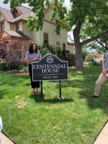 Centennial House Sign Dedication