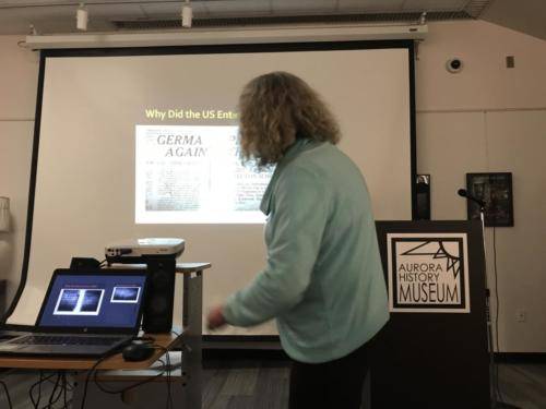 Sandy Ronayne presents a program on WW1