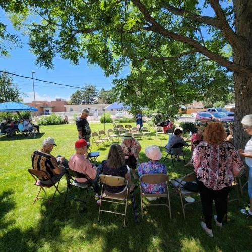 talking with friends