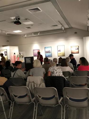 Sandy addresses members at the September 2018 meeting