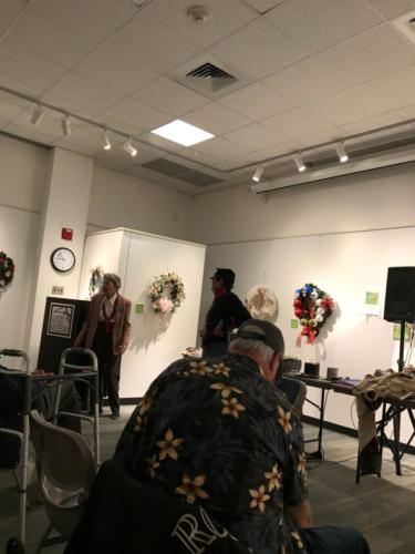 Sandy addresses members at the November 2018 meeting