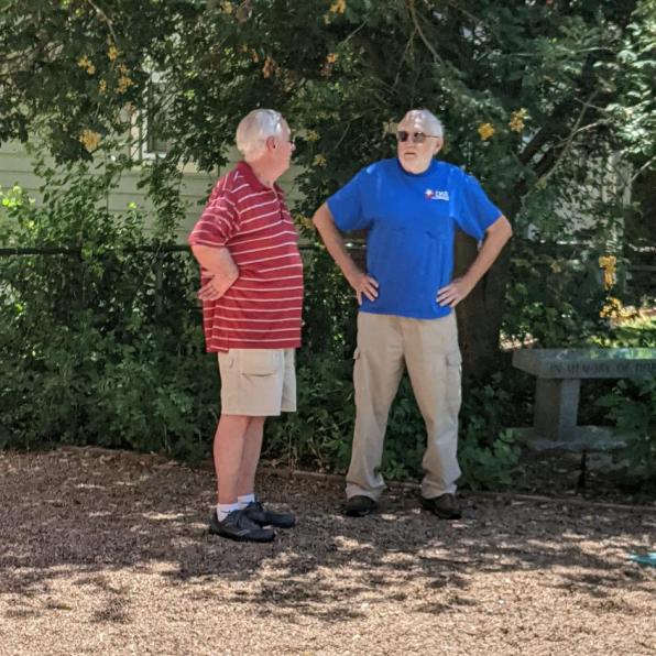 talking with friends