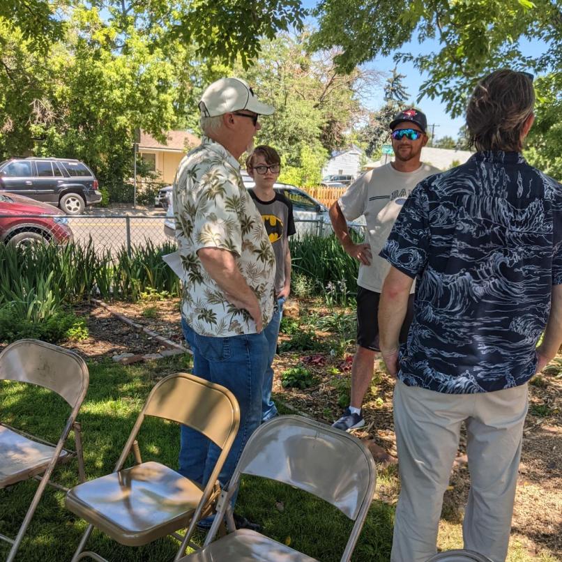 talking with friends