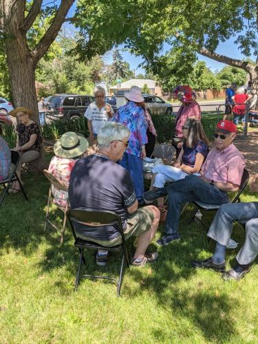 talking with friends