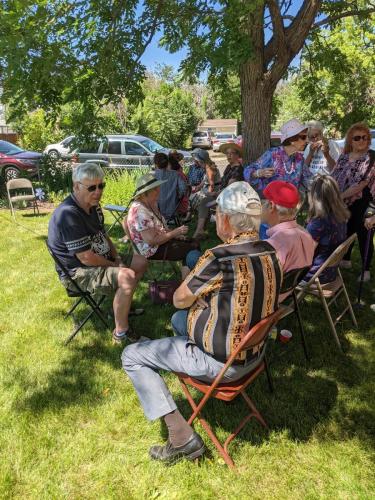 talking with friends