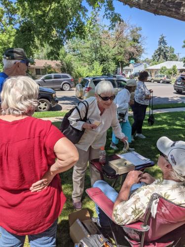 talking with friends