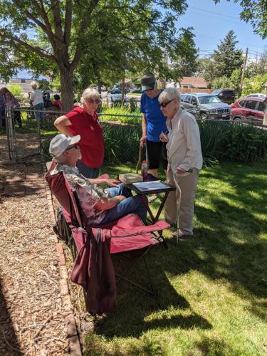 talking with friends