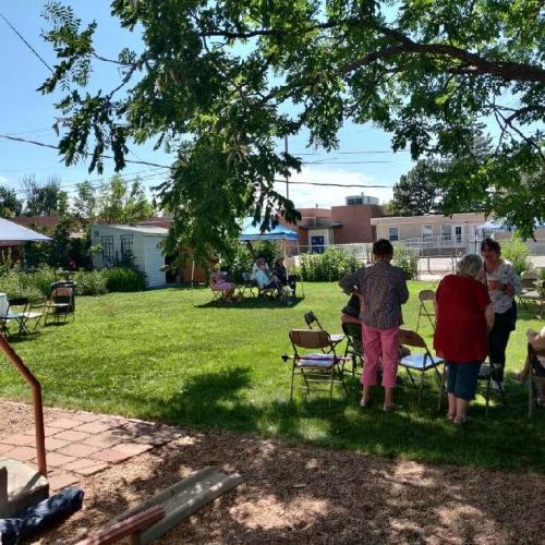 talking with friends